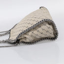 Stella McCartney Chain Falabella Bag Canvas Beige Silver 371223 Auth 210289A-4