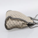 Stella McCartney Chain Falabella Bag Canvas Beige Silver 371223 Auth 210289A-5