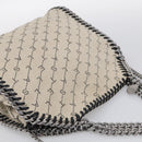 Stella McCartney Chain Falabella Bag Canvas Beige Silver 371223 Auth 210289A-6