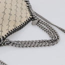 Stella McCartney Chain Falabella Bag Canvas Beige Silver 371223 Auth 210289A-7