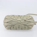 Miu Miu Matelasse Hand Bag Vitellolux 2way Beige Gold Auth 210290A-15