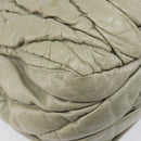 Miu Miu Matelasse Hand Bag Vitellolux 2way Beige Gold Auth 210290A-19