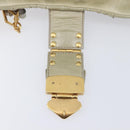 Miu Miu Matelasse Hand Bag Vitellolux 2way Beige Gold Auth 210290A-26