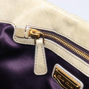 Miu Miu Matelasse Hand Bag Vitellolux 2way Beige Gold Auth 210290A-31