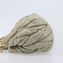 Miu Miu Matelasse Hand Bag Vitellolux 2way Beige Gold Auth 210290A-7