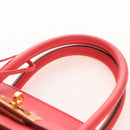 HERMES Birkin 35 Hand Bag Taurillon ClemenceLeather Red Gold Auth 210295SM-8