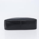 LOEWE Hand Bag Leather Black Auth 210296-10