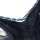 LOEWE Hand Bag Leather Black Auth 210296-20