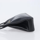 LOEWE Hand Bag Leather Black Auth 210296-5