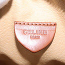 CELINE Macadam Canvas Circle Shoulder Bag PVC Leather Brown Gold Auth 210297-17