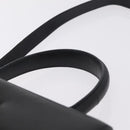 Salvatore Ferragamo Gancini Hand Bag Leather 2way Black Gold Auth 210300A-8