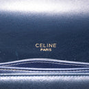 CELINE C saluki Shoulder Bag Canvas Navy Gold Auth 210302-19