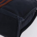 HERMES New Fourre Tout PM Hand Bag Canvas Navy Silver Auth 210303-11