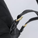 PRADA Backpack Nylon Black Gold Auth 210304-12
