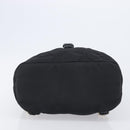 PRADA Backpack Nylon Black Gold Auth 210304-13