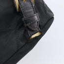 PRADA Backpack Nylon Black Gold Auth 210304-18