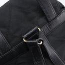 PRADA Backpack Nylon Black Gold Auth 210304-19