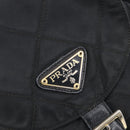 PRADA Backpack Nylon Black Gold Auth 210304-20