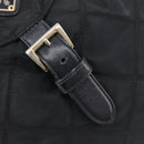 PRADA Backpack Nylon Black Gold Auth 210304-21