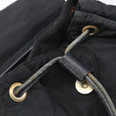PRADA Backpack Nylon Black Gold Auth 210304-23