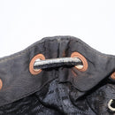 PRADA Backpack Nylon Black Gold Auth 210304-28