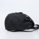 PRADA Backpack Nylon Black Gold Auth 210304-4