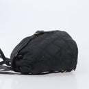 PRADA Backpack Nylon Black Gold Auth 210304-5