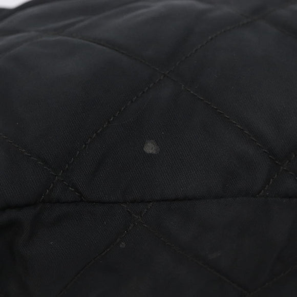 PRADA Backpack Nylon Black Gold Auth 210304