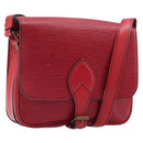 LOUIS VUITTON Epi Cartesier MM Shoulder Bag Red M52247 LV Auth 210305-1