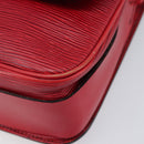 LOUIS VUITTON Epi Cartesier MM Shoulder Bag Red M52247 LV Auth 210305-10