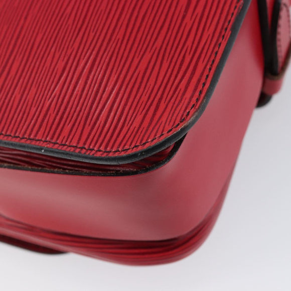 LOUIS VUITTON Epi Cartesier MM Shoulder Bag Red M52247 LV Auth 210305