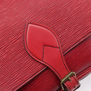 LOUIS VUITTON Epi Cartesier MM Shoulder Bag Red M52247 LV Auth 210305-15