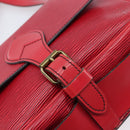 LOUIS VUITTON Epi Cartesier MM Shoulder Bag Red M52247 LV Auth 210305-16