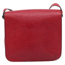 LOUIS VUITTON Epi Cartesier MM Shoulder Bag Red M52247 LV Auth 210305-3