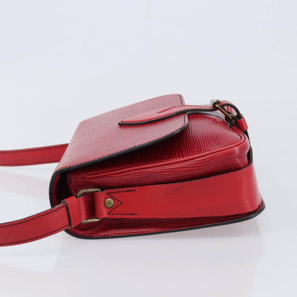 LOUIS VUITTON Epi Cartesier MM Shoulder Bag Red M52247 LV Auth 210305