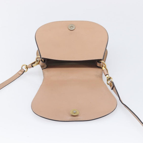 Chloe Nile Hand Bag Leather 2way Pink Gold Auth 210308A