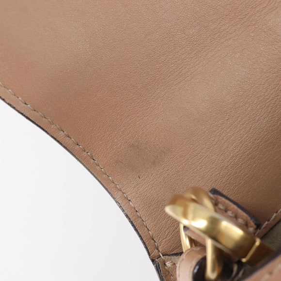 Chloe Nile Hand Bag Leather 2way Pink Gold Auth 210308A