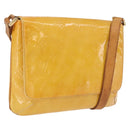 LOUIS VUITTON Monogram Vernis Thompson Street Bag Lime Yellow M91071 Auth 210311-1