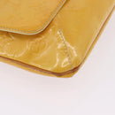 LOUIS VUITTON Monogram Vernis Thompson Street Bag Lime Yellow M91071 Auth 210311-14