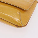 LOUIS VUITTON Monogram Vernis Thompson Street Bag Lime Yellow M91071 Auth 210311-15