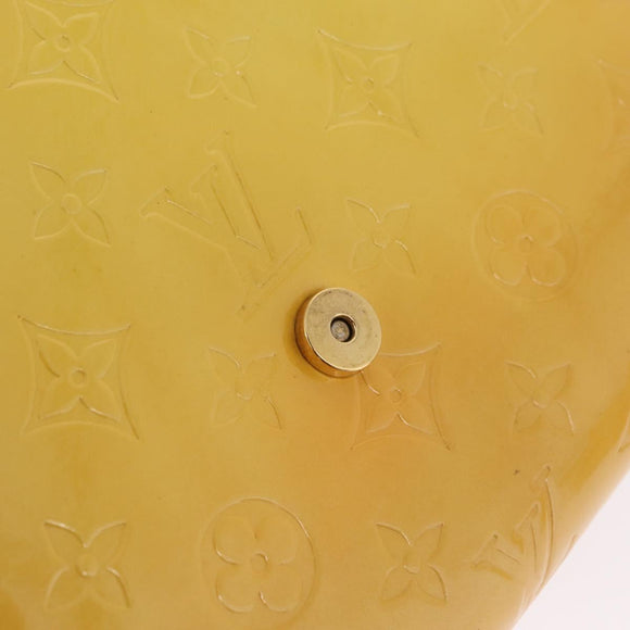 LOUIS VUITTON Monogram Vernis Thompson Street Bag Lime Yellow M91071 Auth 210311