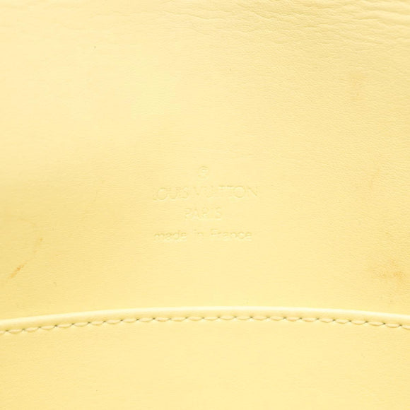 LOUIS VUITTON Monogram Vernis Thompson Street Bag Lime Yellow M91071 Auth 210311