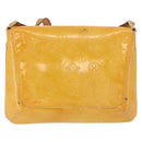 LOUIS VUITTON Monogram Vernis Thompson Street Bag Lime Yellow M91071 Auth 210311-3