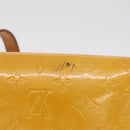 LOUIS VUITTON Monogram Vernis Thompson Street Bag Lime Yellow M91071 Auth 210311-4