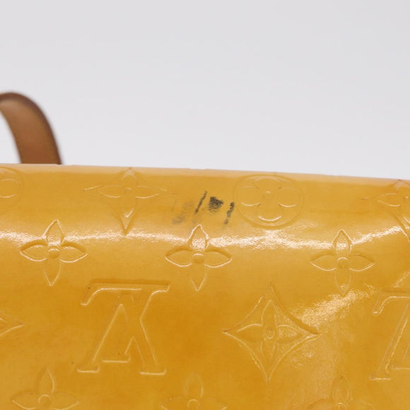 LOUIS VUITTON Monogram Vernis Thompson Street Bag Lime Yellow M91071 Auth 210311