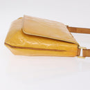 LOUIS VUITTON Monogram Vernis Thompson Street Bag Lime Yellow M91071 Auth 210311-5