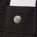 HERMES Her Line PM Hand Bag Canvas Gray Silver Auth 210312-14