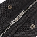 HERMES Her Line PM Hand Bag Canvas Gray Silver Auth 210312-15