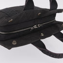HERMES Her Line PM Hand Bag Canvas Gray Silver Auth 210312-6