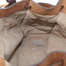 Miu Miu Hand Bag Leather Brown Gold Auth 210317-21